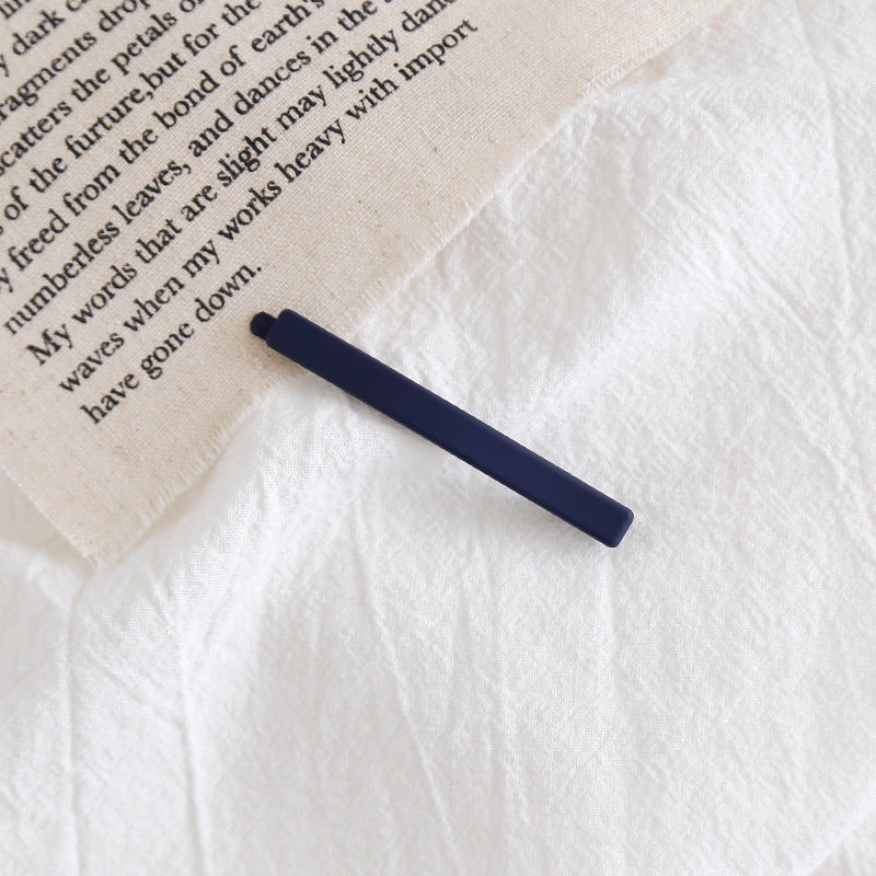 HX-094日韓版簡約磨砂一字夾純彩馬卡龍色少女邊夾甜美學院風劉海夾髮夾HX20211014