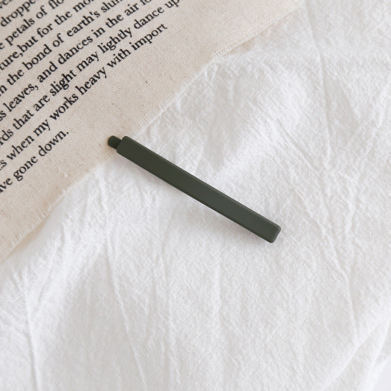 HX-094日韓版簡約磨砂一字夾純彩馬卡龍色少女邊夾甜美學院風劉海夾髮夾HX20211014