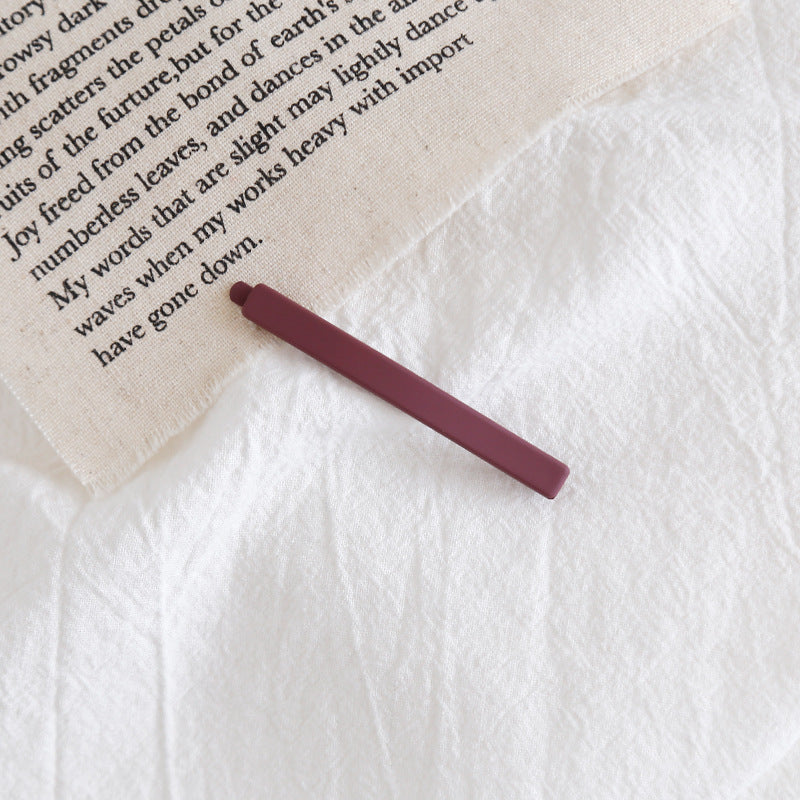 HX-094日韓版簡約磨砂一字夾純彩馬卡龍色少女邊夾甜美學院風劉海夾髮夾HX20211014