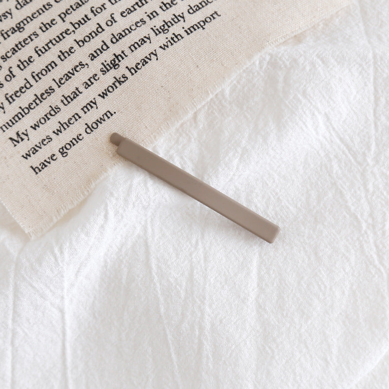 HX-094日韓版簡約磨砂一字夾純彩馬卡龍色少女邊夾甜美學院風劉海夾髮夾HX20211014