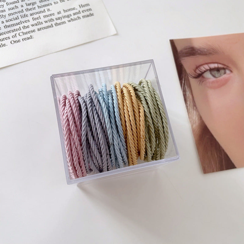 HJX-099韓版2021年新款高彈力橡皮筋女紮頭髮繩頭飾耐用不傷髮簡約髮圈HX20210825