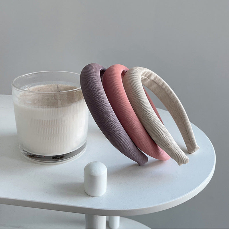 HX-050林珊珊甜心少女肌理髮箍復古顯臉小頭箍髮卡網紅潮流頭扣百搭髮飾HX20210903